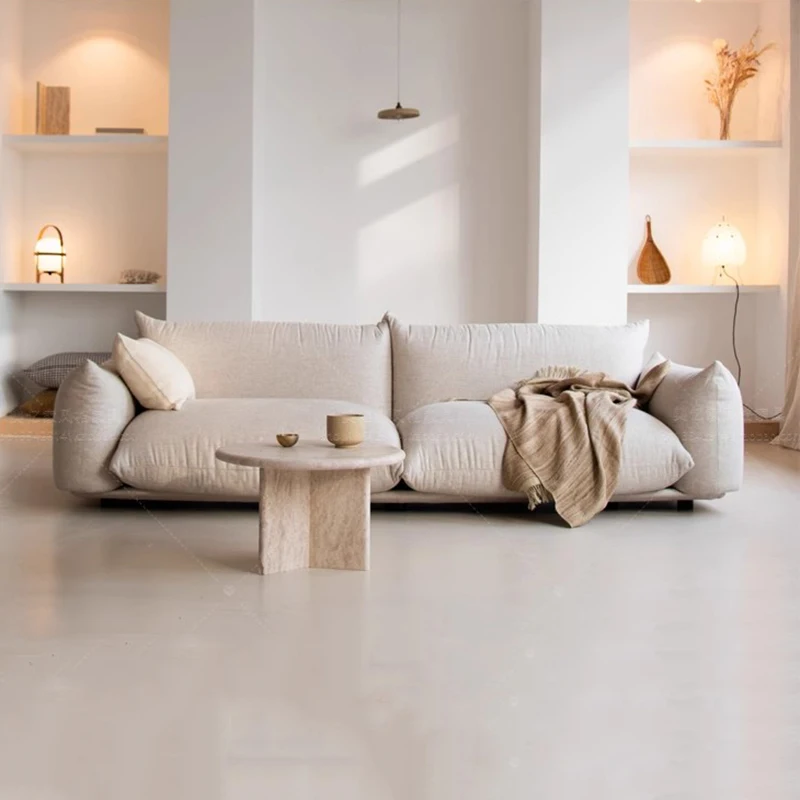 z owczej wełny w stylu nordyckim Sofa podłogowa nowoczesny relaks dla dorosłych do salonu leniwy prosty komfort Divani Soggiorno dom umeblowanie