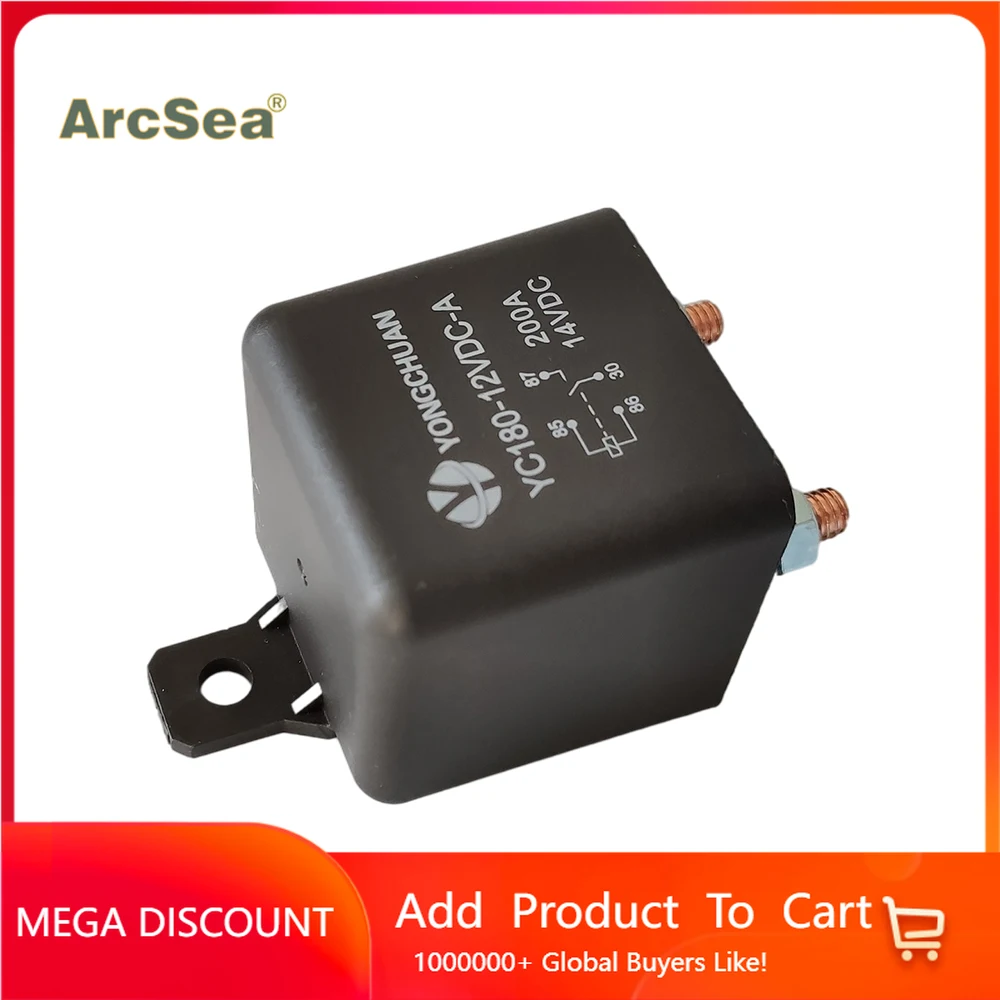 

Start relay Automotive relays 200A 120A 12V24V DC contactor 2.4W