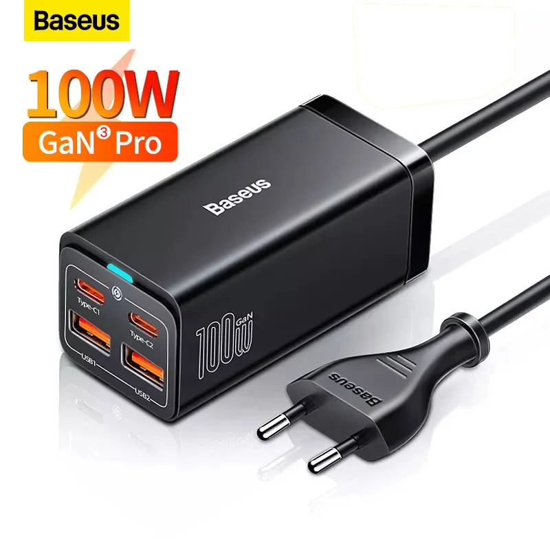 

Baseus GaN3 100W 65W power bank 4.0 QC3.0 USB C Type C Phone ChargerDesktop Charger For IPhone14 Huawei Xiaomi MacBook Laptop