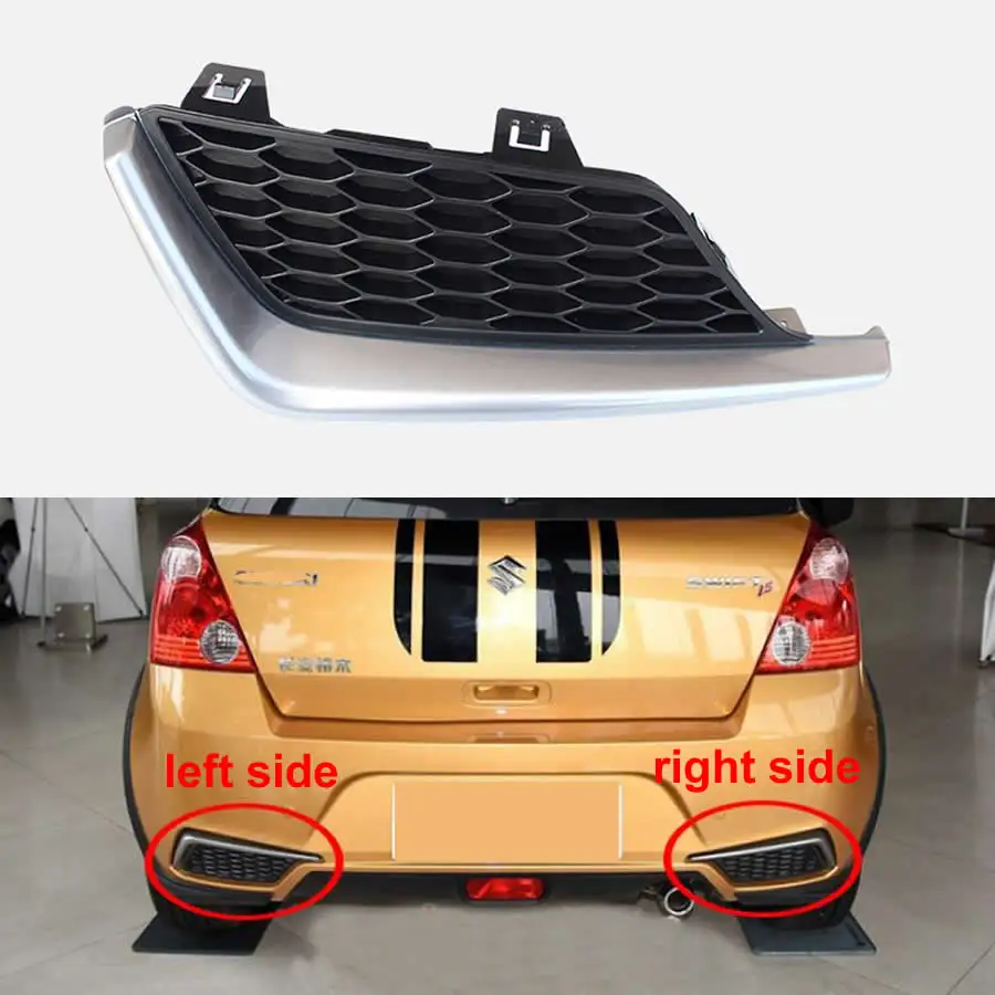 

Для Suzuki Swift 2013 автомобильные аксессуары противотуманная фара рамка Задний бампер Нижняя решетка противотуманная фара крышка отделка