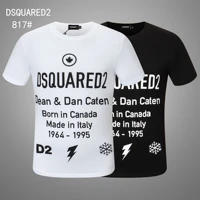 2022 new italian fashion brand authentic dsquared2 mens advanced printing short sleeved t shirt