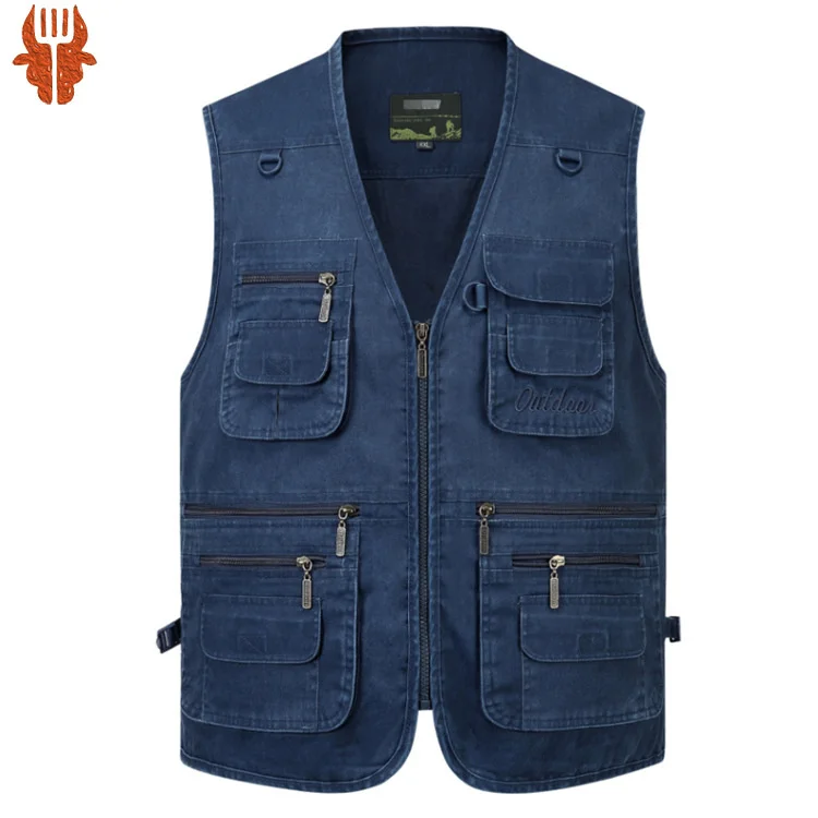 

Middle-aged and old men's denim waistcoat super-large size 7 xl cotton vest