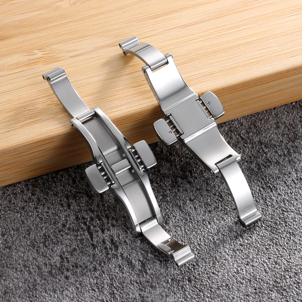 Фото Серебряная застежка из нержавеющей стали для часов Tissot 1853 T035617 T035439, двойная раскладная застежка для ремешка часов, металлическая кнопка-фиксатор №5