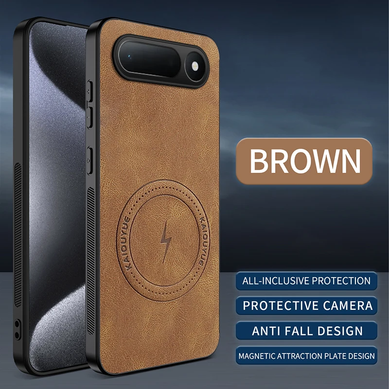 Фото Чехол для Realme C83, роскошный кожаный чехол с молниеносным дизайном и встроенным магнитом, ударопрочный бампер-футляр. №1
