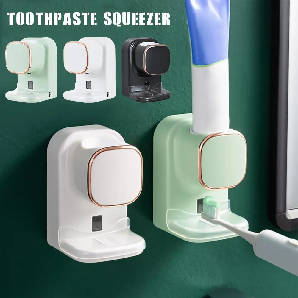 

Silicone Extruder Fully Automatic Punch-free Toothpaste Squeezer Induction Sensor Toothpaste White Wall-mounted Automatic Y8K5