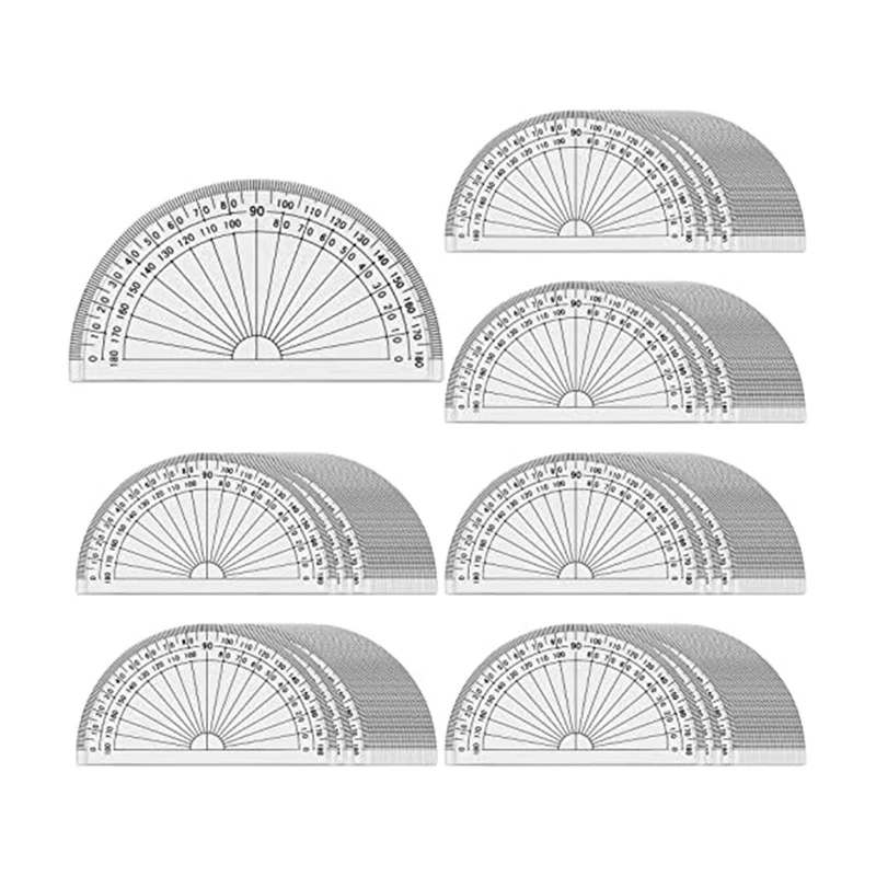 

100 Piece Math Protractors Protractors Bulk For Classroom, Protractor Set For Engineering