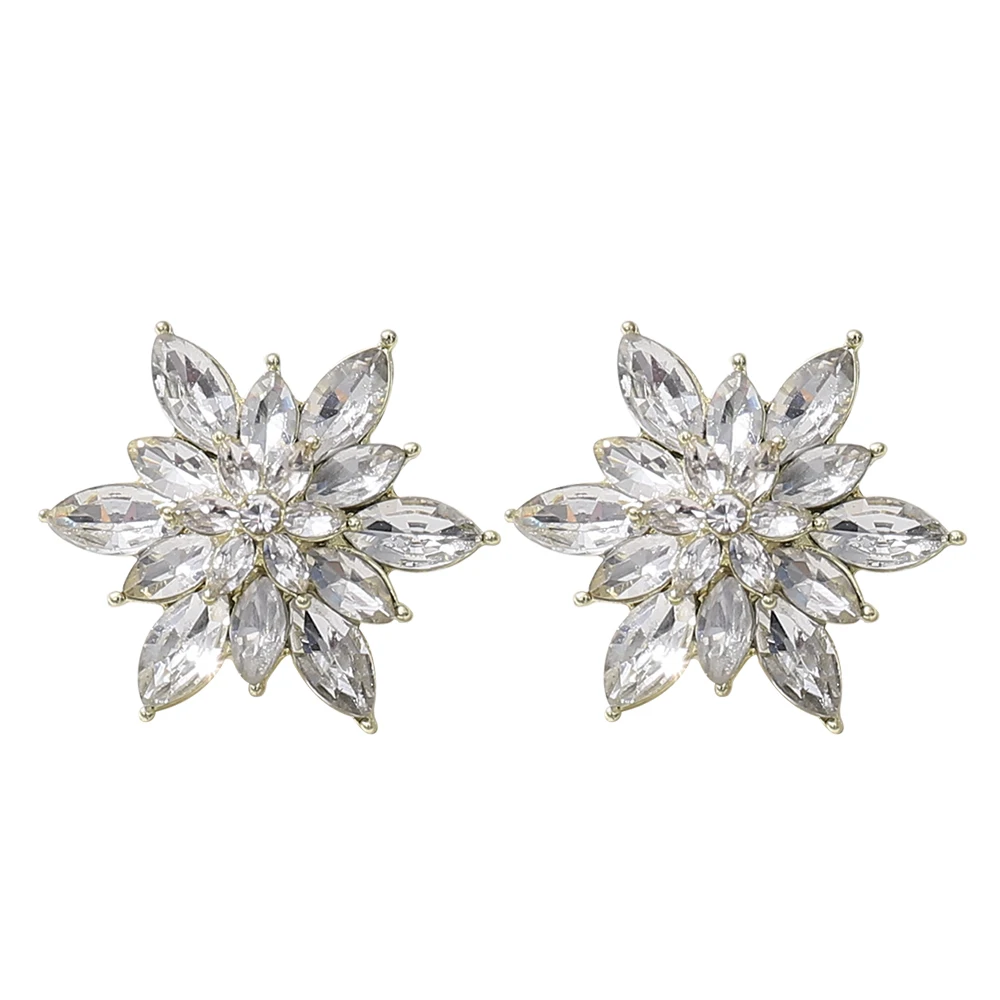 

Rose Valley Sunflower Earrings for Women Fashion Stud Earrings CZ Jewelry Girls Birthday Gift Free Shipping New Arrivals Sale