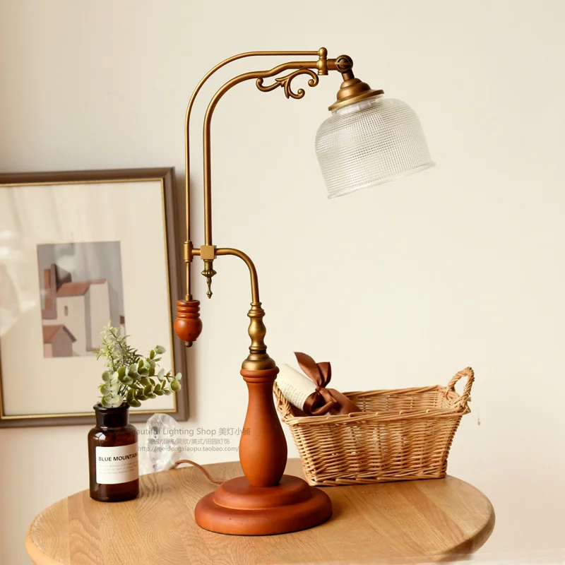 

Retro Personality Table Lamps Japanese Style Bedroom Lamp Extreme Poverty American Rural Literature and Art Vintage Bedside Led