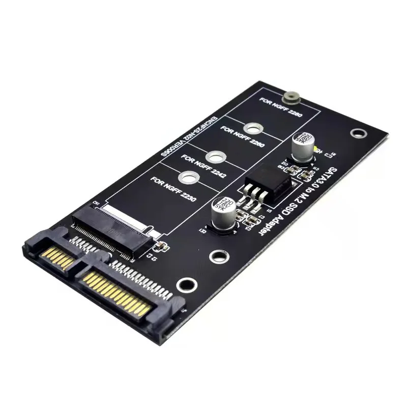 

M.2 SATA Adapter Raiser M2 to SATA Adapter M.2 to SATA Adapter M.2 NGFF Converter 2.5" SATA3 Card B Key for 2230-2280 M2 SSD