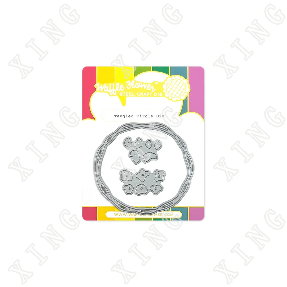 

2022 Summer Tangled Circle Metal Cutting Dies Diy Scrapbooking Paper Greeting Cards Making Album Diary Decoration Embossing Mold