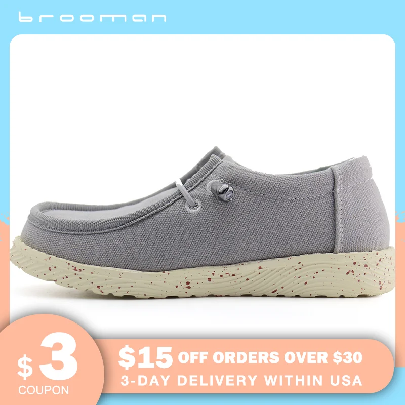 

brooman Kids Loafers Boys Girls Canvas Walking Shoes School Shoes