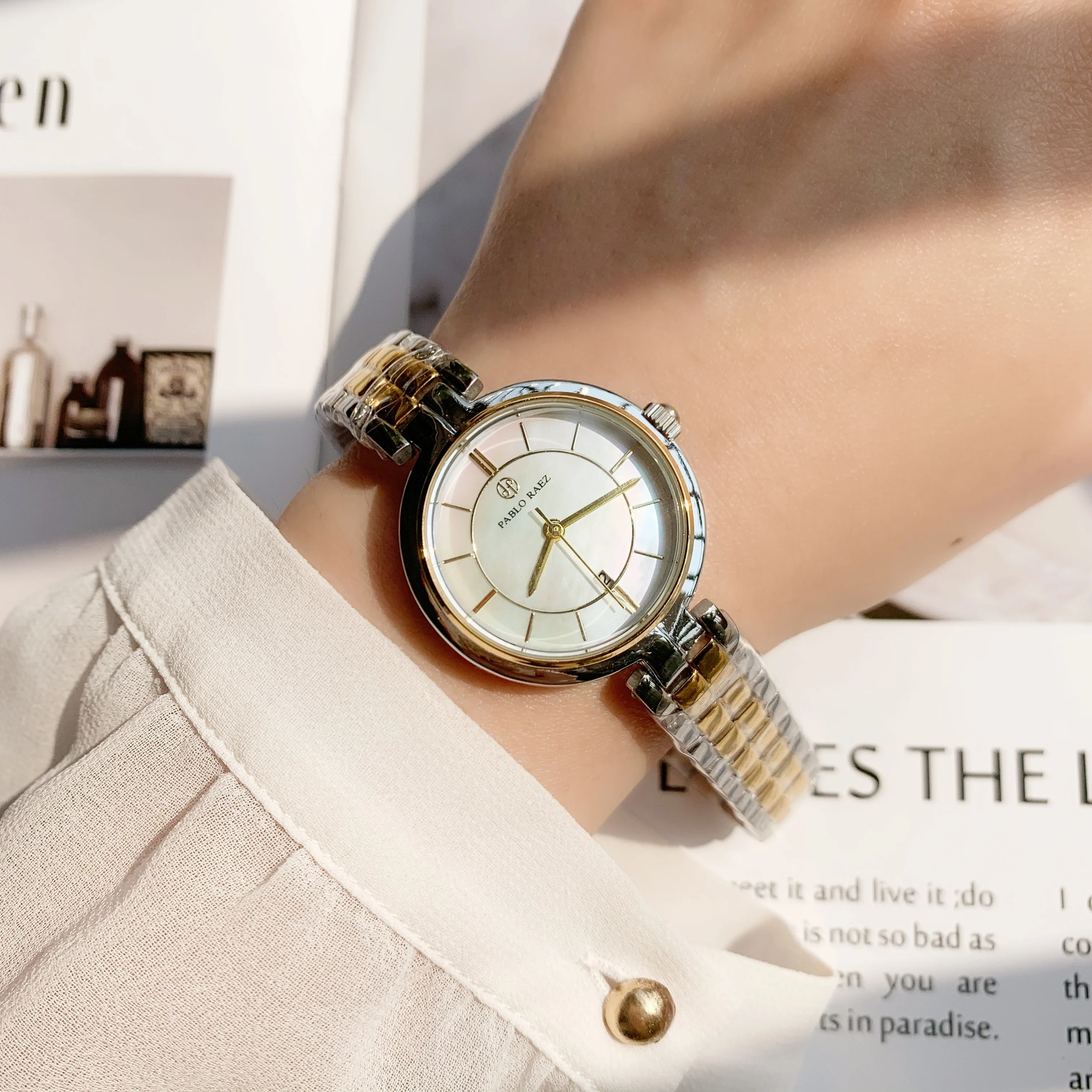 

PABLO RAEZ New Female Watch Famous Luxury Brand Stainless Steel Elegant Women Quartz Fashion Reloj Mujer Ladies Dress Wristwatch