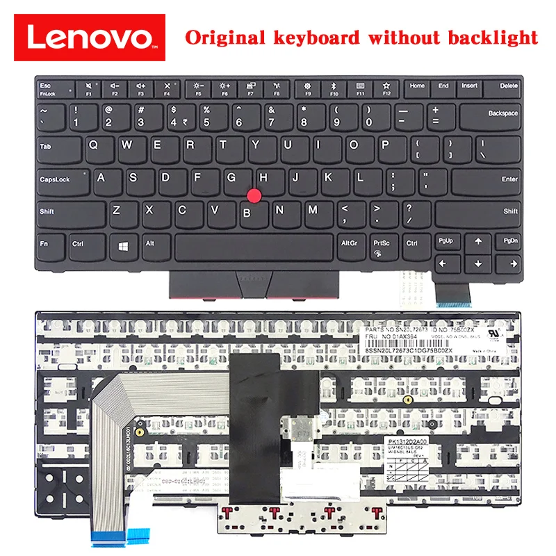 Новая и Оригинальная клавиатура Lenovo ThinkPad T470 T480 A475 A485 Клавиатура ноутбука 01HX459 01AX364