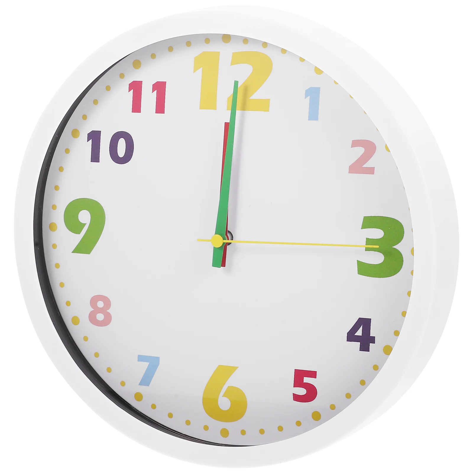 

Clock Wall Clocks Round Time Hanging Teaching Decorative Children Bedroom Room Kids Learning Decor Education Living Early