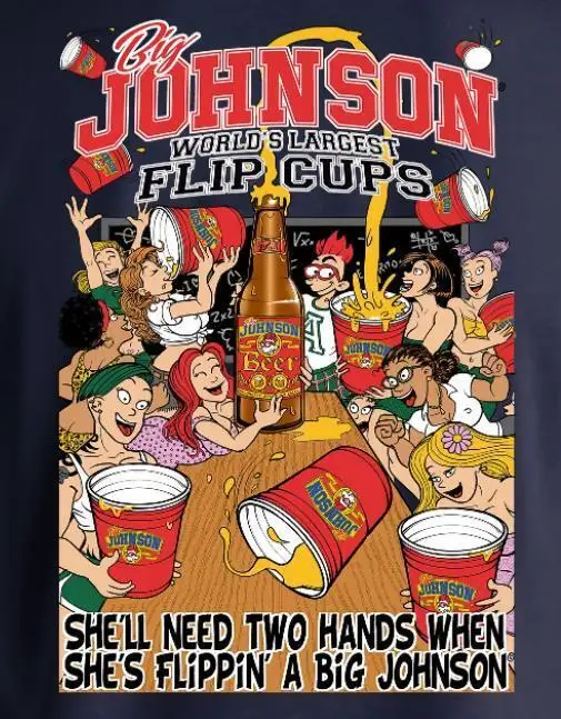 Футболка Big Johnson хлопковая с графическим рисунком подарок на день матери