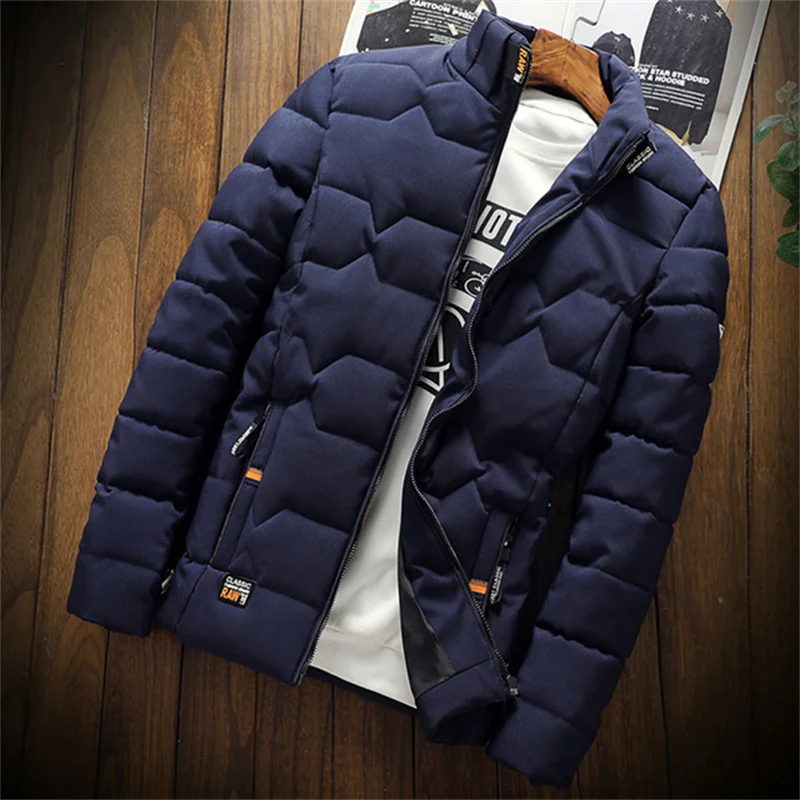 2022 autumn and winter men's cotton padded jacket men's fashion leisure outdoor jacket warm jacket men's jacket thickened cotton