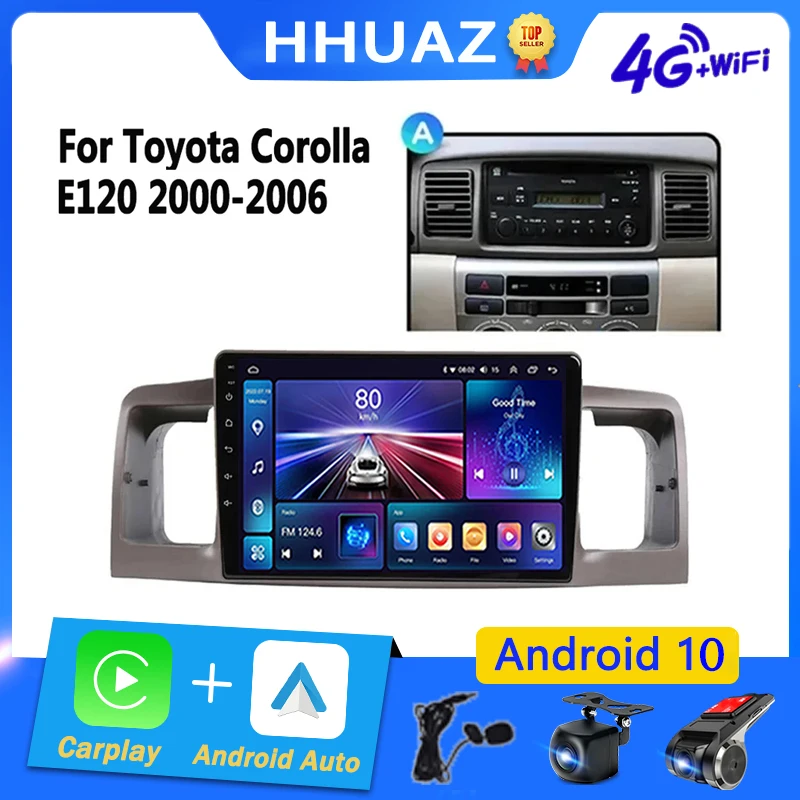 Автомобильный радиоприемник Android 13 мультимедийный плеер навигация GPS для Toyota Corolla