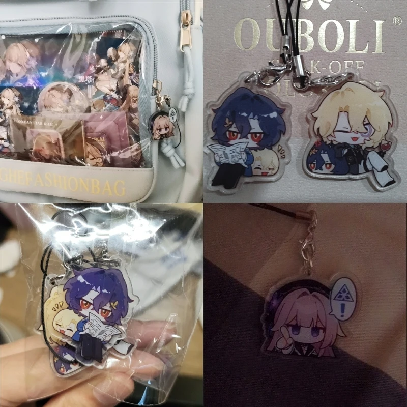 Honkai: Звездный рельс авантюрин брелок для ремешка украшение защиты от потери