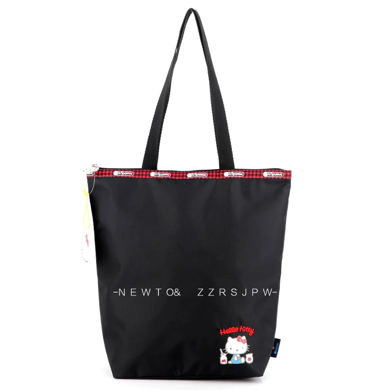 

Kawaii Kittys аниме мультфильм Lesportsac тканевая сумка Легкий Парашют Водонепроницаемая женская сумка через плечо сумка-тоут