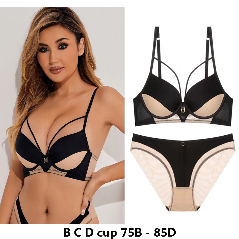 высококачественные сексуальные женские бюстгальтеры и короткий комплект пуш-ап