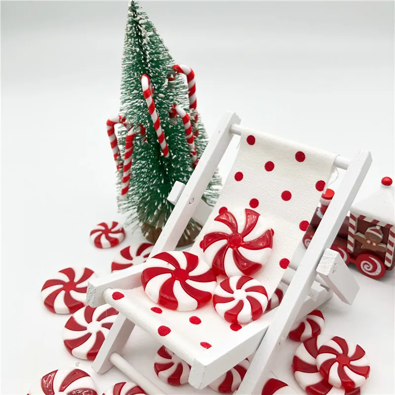 

10 шт., подвески-леденцы для украшения ёлки