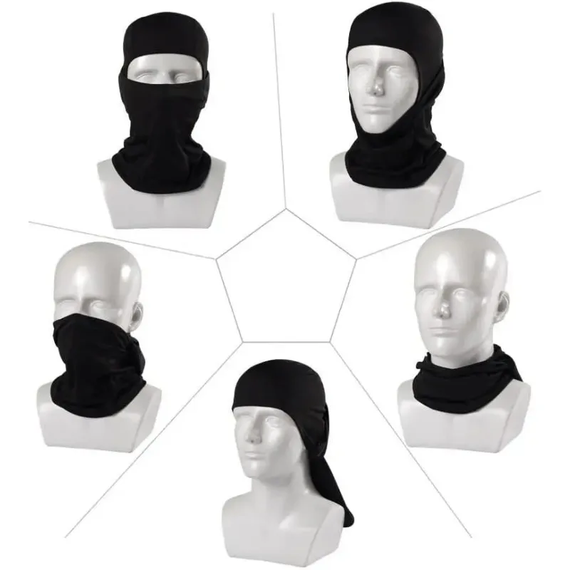 Ветрозащитная маска на все лицо с головным убором Быстросохнущая лыжная Дышащая