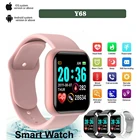 Умные часы Y68 для детей, мужчин и женщин, спортивные часы, пульсометр, артериальное давление, цифровые светодиодные электронные часы, браслет для Android и IOS