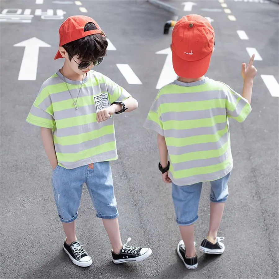 

Kids Tracksuit For Boys Clothing Sets Summer Boys Clothing Outfit Boys Sport Suit Teen Children Clothing 5 6 7 8 9 10 12 Year