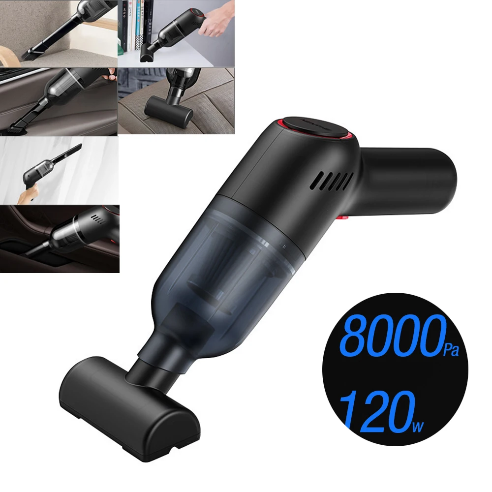 

Cordless Vacuum Cleaner for Car Mini USB Charging Cyclone Suction Cleaners Portable Handheld Home Desk Wireless Vacuum Cleaner