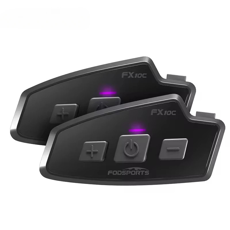 2 шт. Fodsports FX10C неограниченное количество подключения Bluetooth-гарнитура для рации