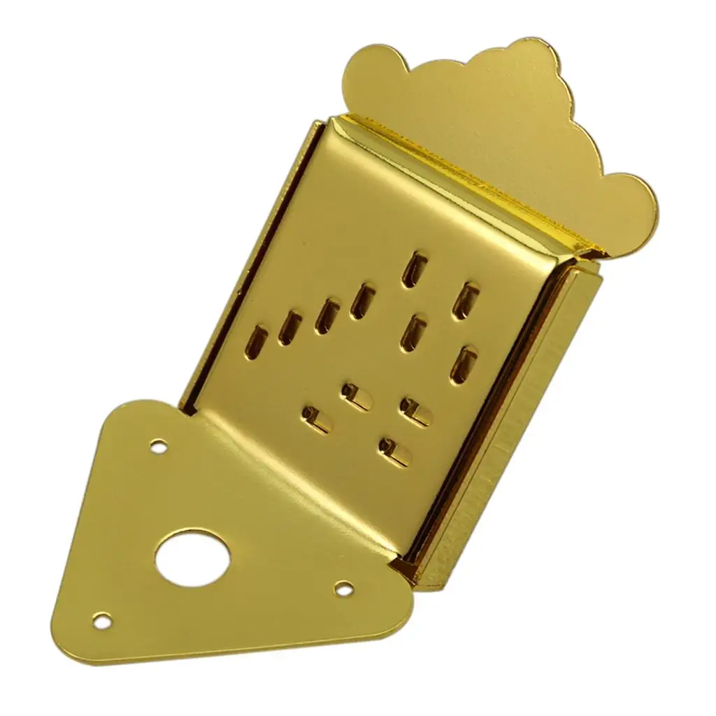 

Mandolin Tailpiece Bridge Tailpiece with Screws DIY Replacement Golden