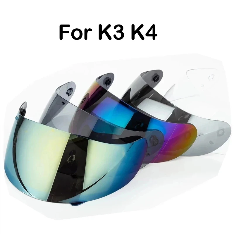 Motorcycle Helmet Full Face Shield Visor Lens Shield Motocross Helmet Motorbike Helmets Sun Visor for K3 K4