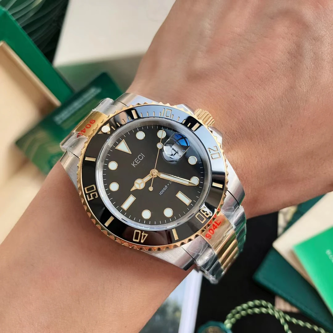 

Мужские автоматические механические часы, часы MIYOTA из нержавеющей стали с сапфировым стеклом и быстрой регулировкой