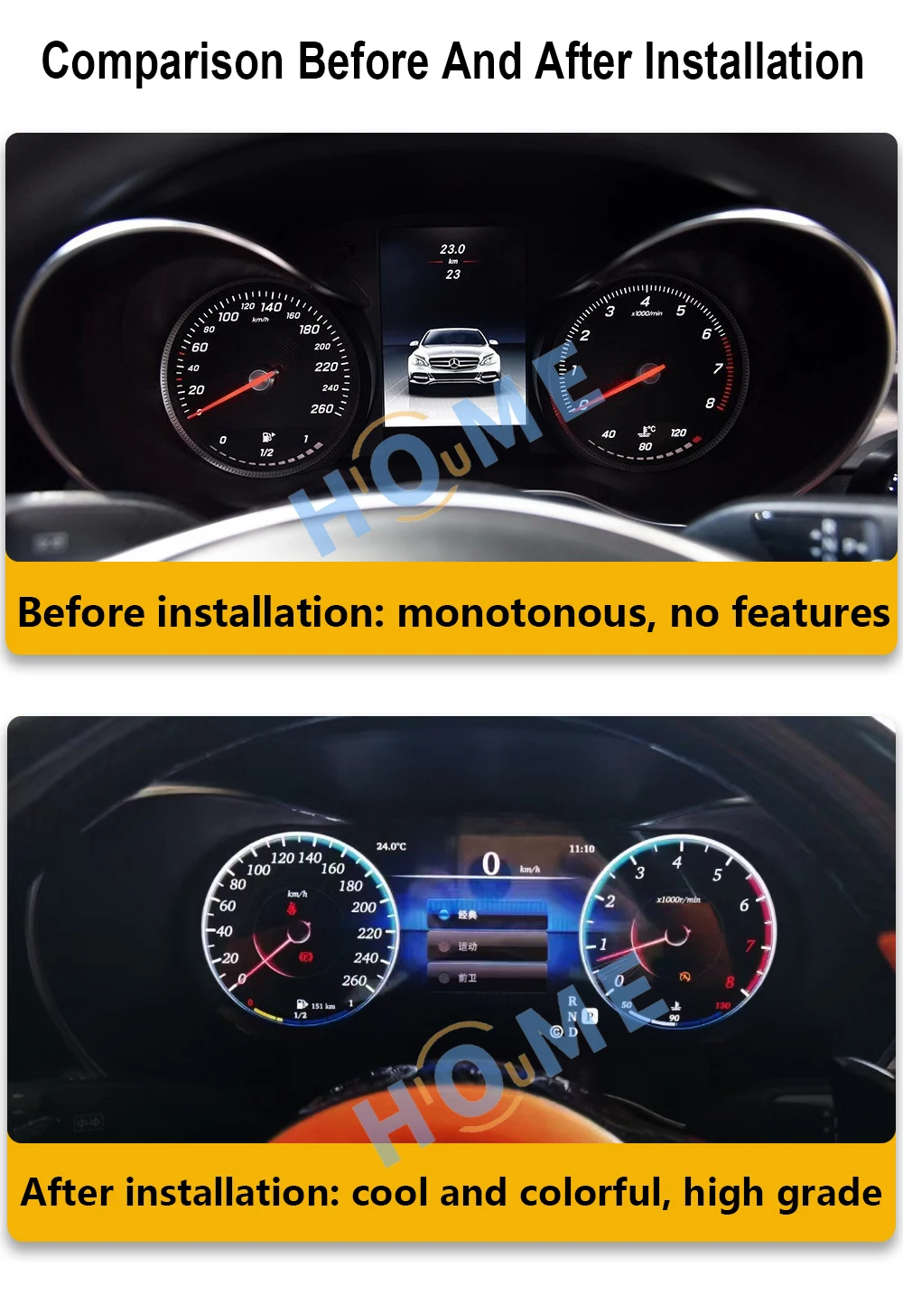 Виртуальный прибор цифровая панель приборной панели кластерный ЖК-спидометр для