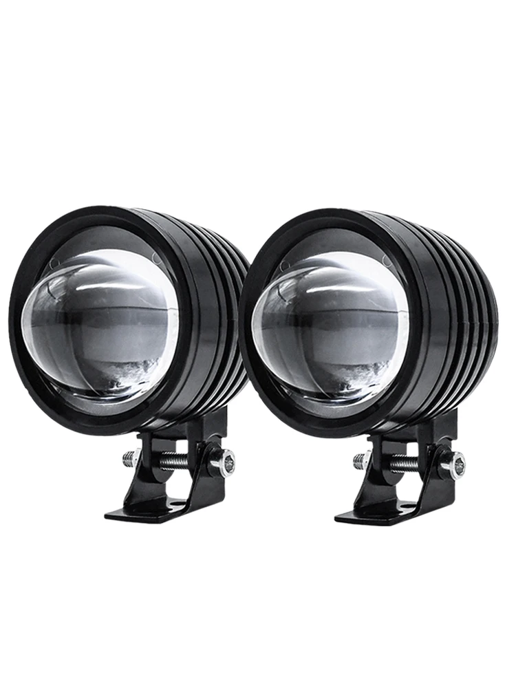 

6LED Motorcycle Spot Light 2.5inch External Fog Light Auxiliary Lamp Projector Lens White Amber Waterproof Headlight for UTV ATV