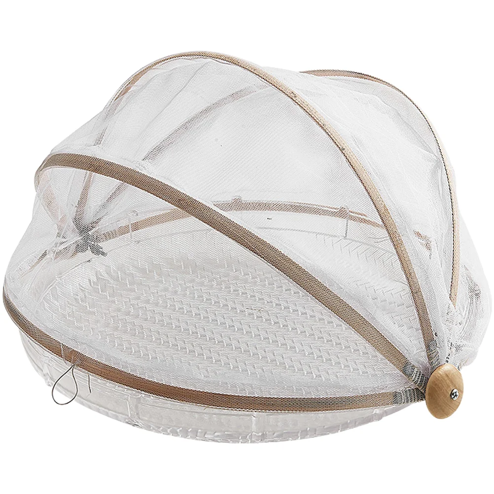 

Cover Basket Mesh Serving Tray Covers Fruit Baskets Tent Picnicstorage Umbrella Bread Netscreen Woven Wicker Holder Vegetable