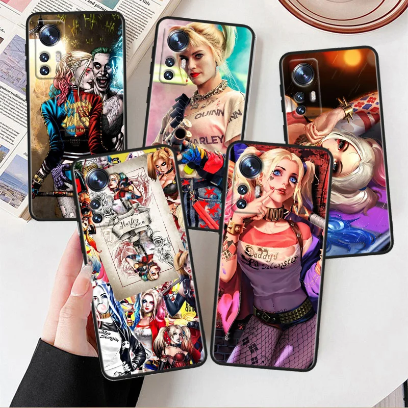

Harley Quinn DC Cute For Xiaomi Mi 13 10S 10 9T 9SE 8 Mix Play A3 A2 A1 CC9E Note 10 Lite Pro Black Phone Case