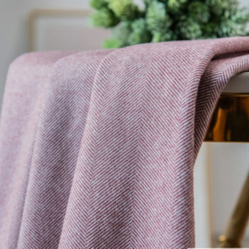 Шерсть Полиэстер Модная одежда Ткань Осенне-зимний костюм Пальто Жилет Мягкая