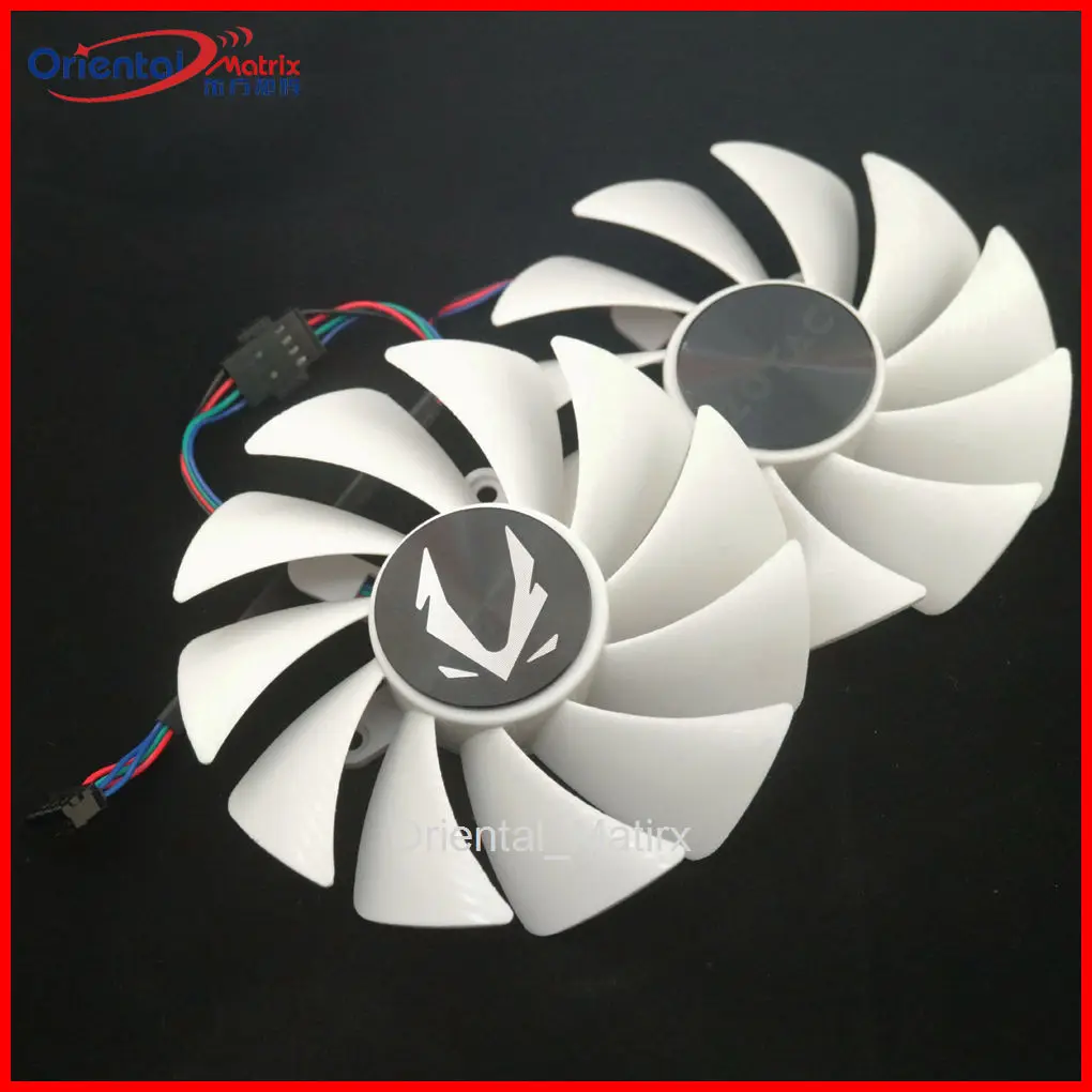 Фото GA92S2U - Вентилятор PFTM DC12V 0.46A VGA для видеокарты ZOTAC RTX4060 8GB TWIN EDGE OC WHITE, охлаждающий вентилятор для видеокарты №1