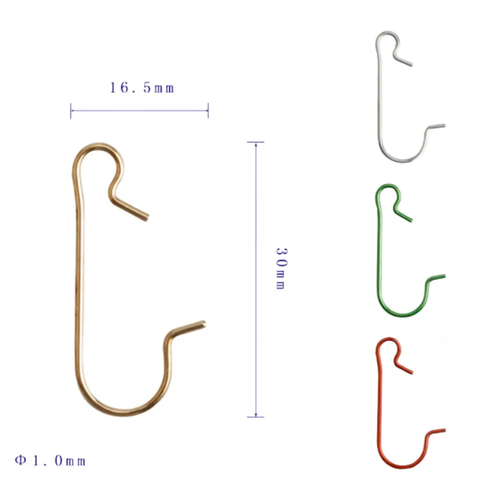 48/100 шт. крючки для рождественских украшений металлические держатели подвесок в