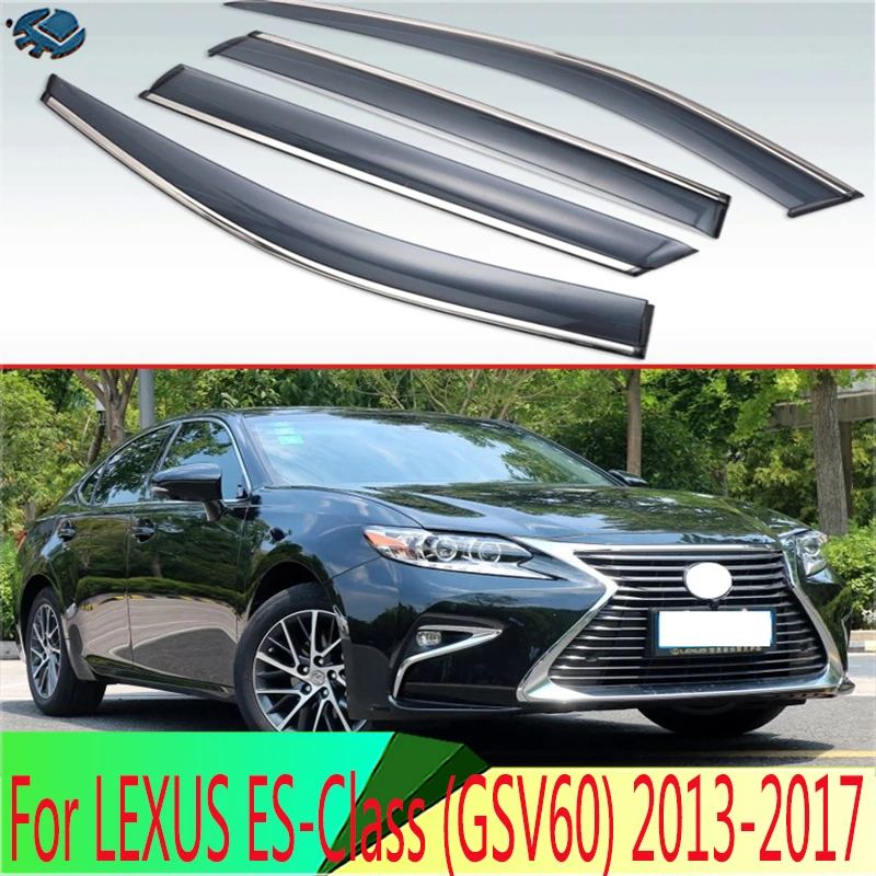4 шт. пластиковый Наружный козырек для LEXUS ES-Class (GSV60) 2013 2014 2015 2016 2017 | Автомобили и