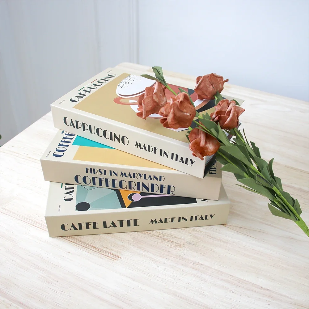 Кофейный столик роскошные декоративные поддельные книги украшения для дома