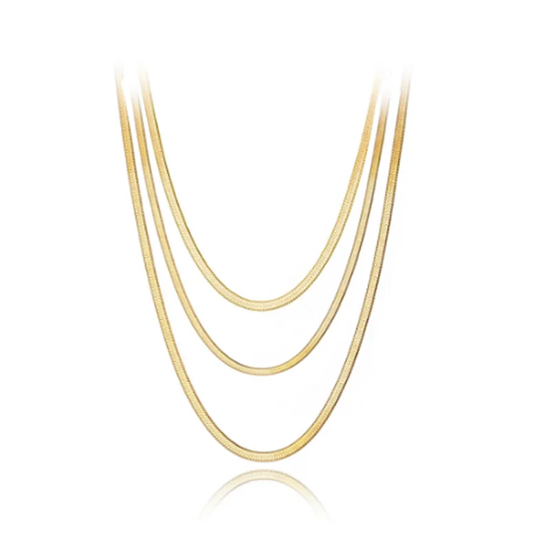 Цепочка в виде змеи из нержавеющей стали ювелирные изделия 18 карат металл