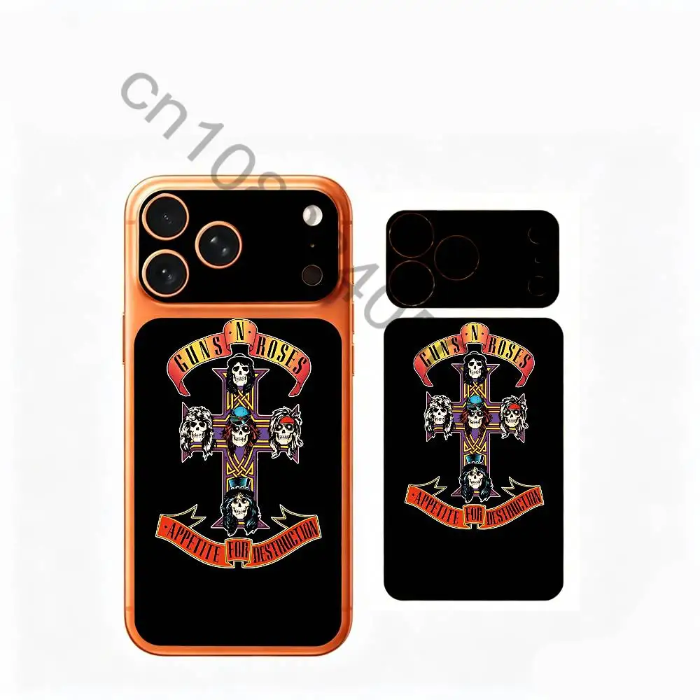 Фото Защитная пленка-наклейка G-Guns n r-roses для iPhone 17 Pro Max/17 Pro, полноцветная, на весь корпус №3