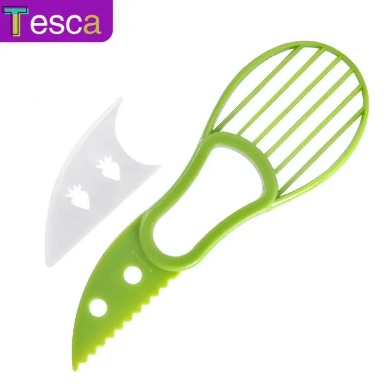 

2/4/6PCS Multi-purpose Plastic Knife Shea Corer Butter Avocado Tool Fruit Peeler Cutter 3 In 1 Avocado Slicer