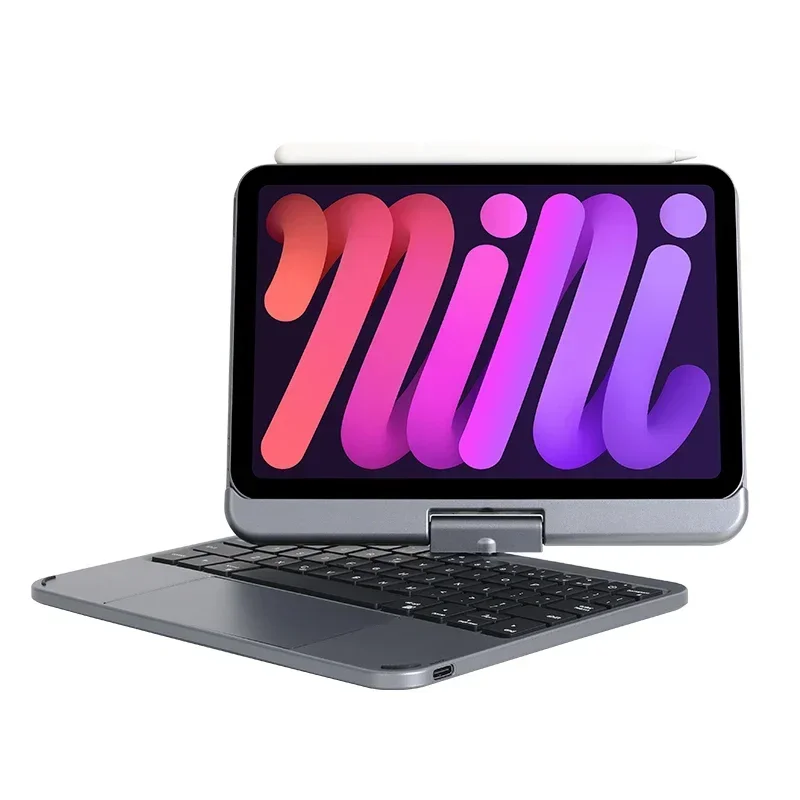 Беспроводная Волшебная клавиатура для ipad Mini 6 2021 7 цветов подсветка вращающаяся