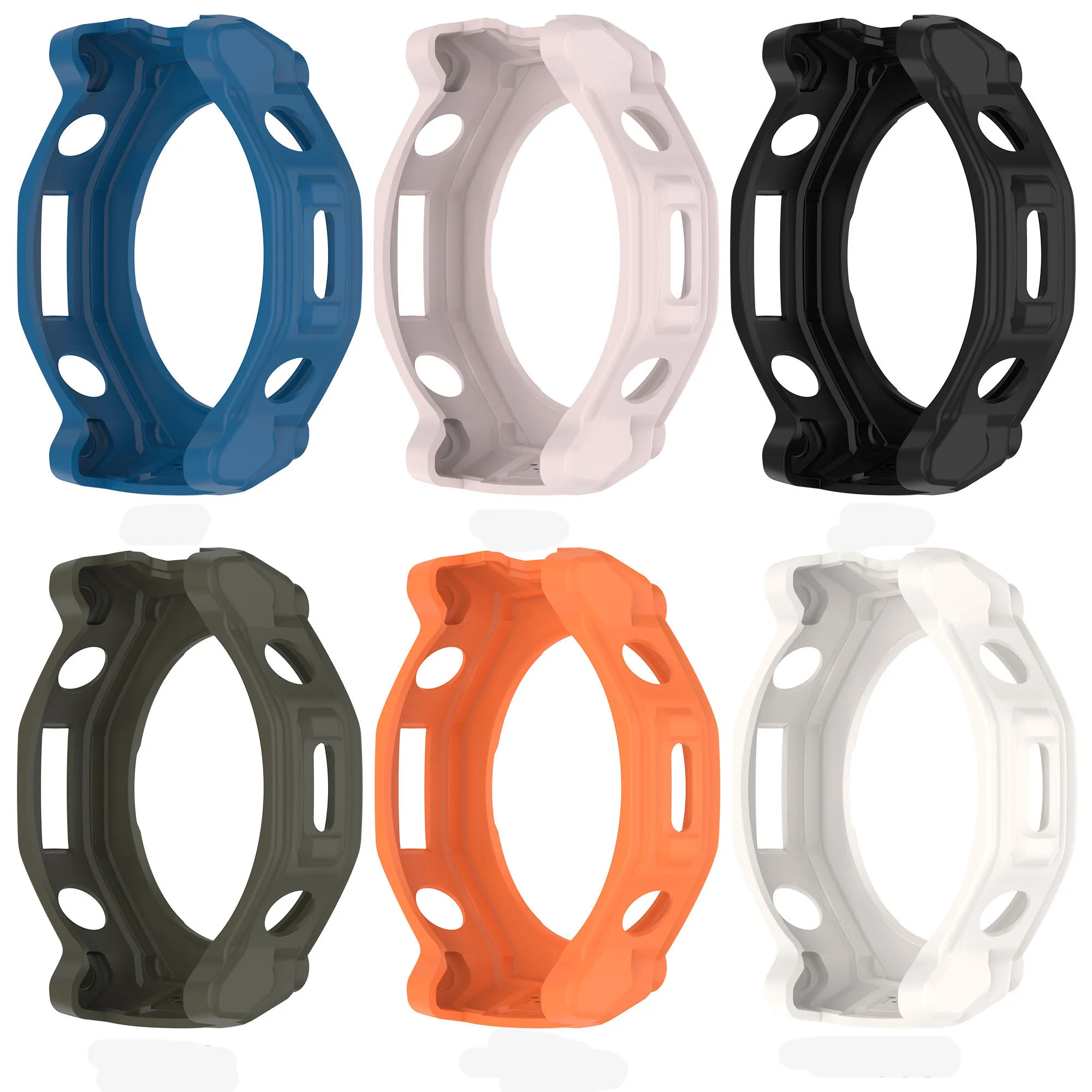 Фото Силиконовый защитный чехол Heroland для Amazfit T-Rex 3 PRO 48 мм, полый бампер из ТПУ, мягкий защитный чехол, аксессуары для умных часов №2