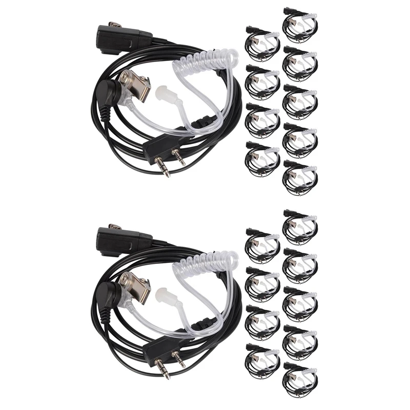 20PCS Accessories Air Acoustic Tube Headset Earpiece For Baofeng For Radio Walkie Talkie Headset For 888S UV-5R UV-82