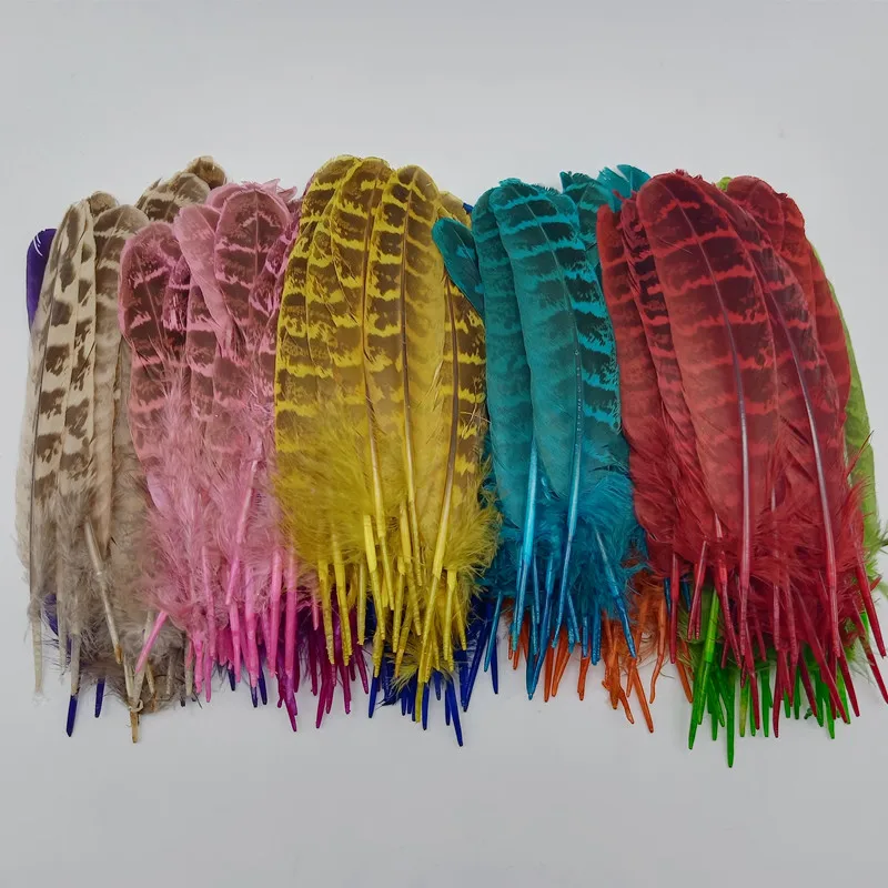 

20-100Pcs/lot Colorful Chicken Feathers for Handicraft Accessories DIY Pheasant Plumes Wedding Party Table Centerpieces 10-15cM
