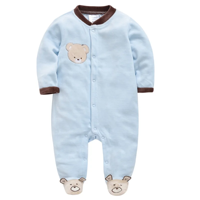 Cartoon Design Winter Baby Clothes Long Sleeve New born Girl Rompers Overalls Toddler Costume New Born Baby Girl Clothes